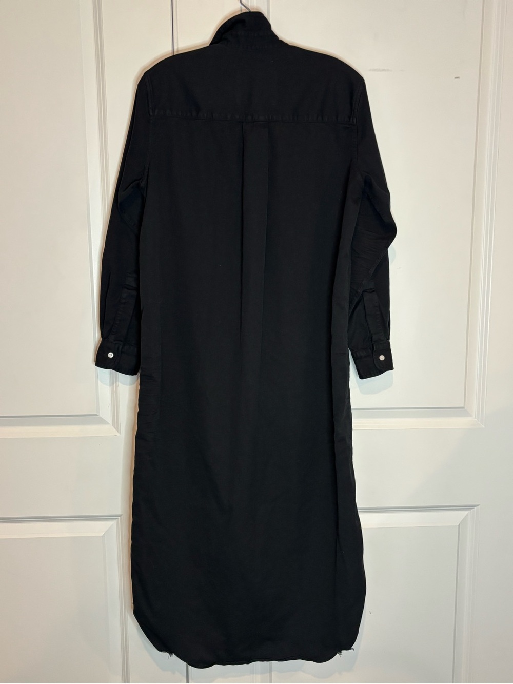 Frank & Eileen Rory Long Sleeve Maxi Shirt Dress Black S - Picture 5 of 10